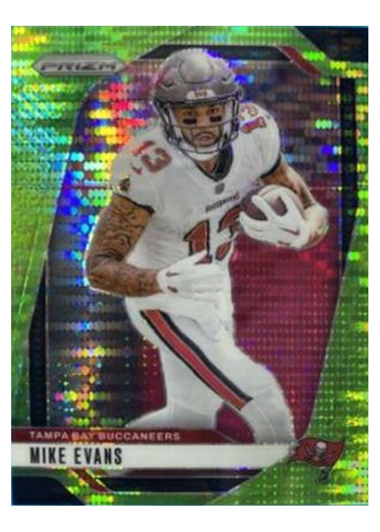 2024 Panini Prizm Base Set Mike Evans Neon Green Pulsar #270 card