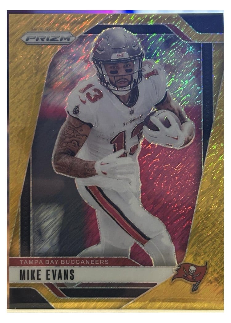 2024 Panini Prizm Base Set Mike Evans Gold Shimmer #270 card