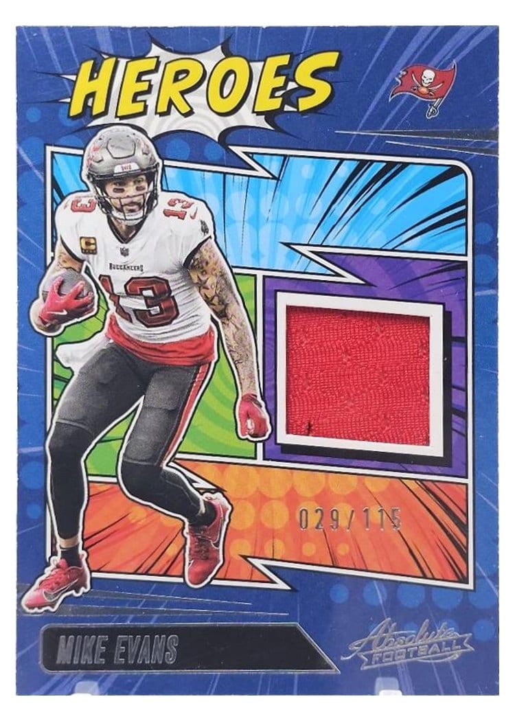 2025 Panini Absolute Absolute Heroes Memorabilia Mike Evans #AHM-MES card
