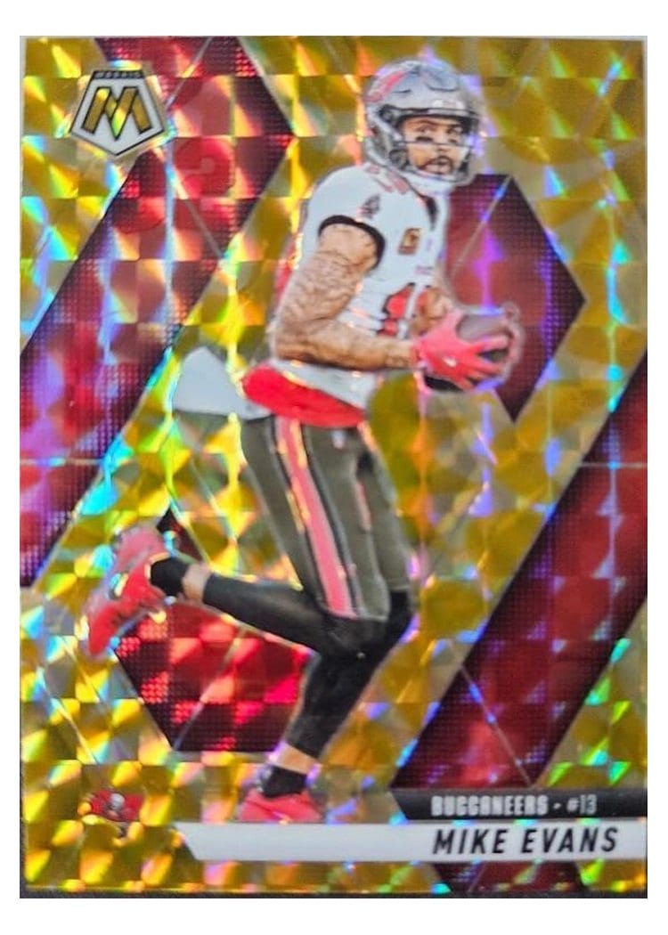 2025 Panini Mosaic Base Set Mike Evans Reactive Yellow #192 card