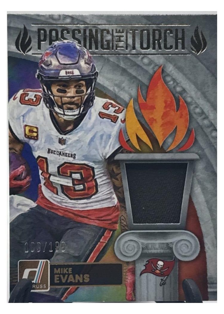 2025 Donruss Passing the Torch Jerseys Mike Evans / Emeka Egbuka #PTJ-TB card