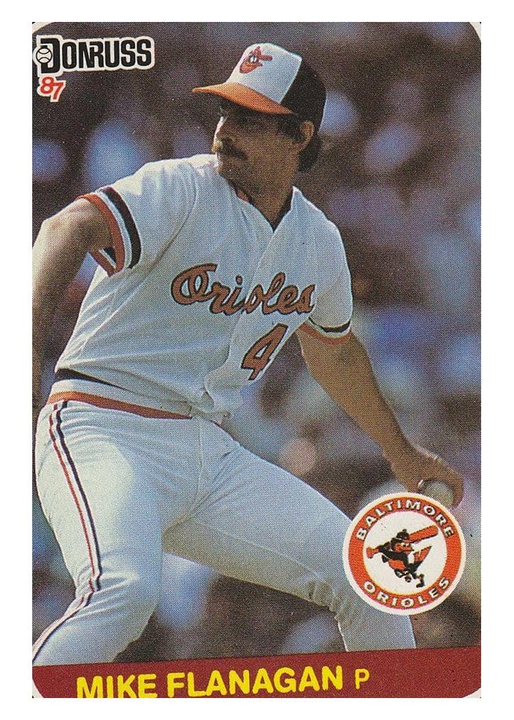 1987 Donruss Mike Flanagan #459 card