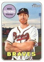 2018 Topps Heritage Base Set Mike Foltynewicz #239 card