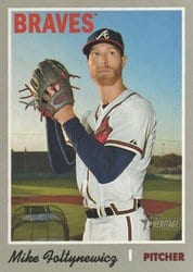 2019 Topps Heritage Base Set Mike Foltynewicz #327 card
