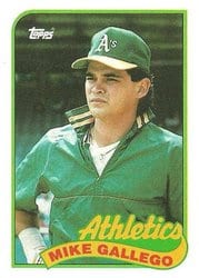 1989 Topps Base Set Mike Gallego #102 card