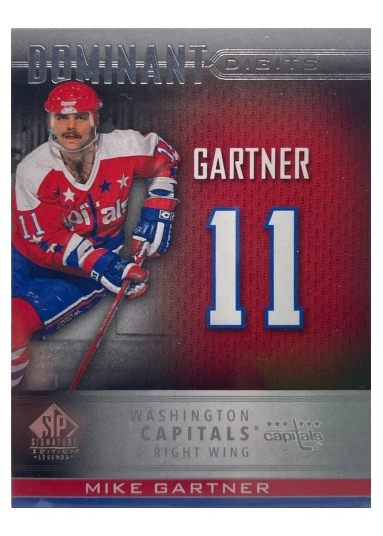 2020-21 SP Signature Edition Legends Dominant Digits Mike Gartner #DD-46 card