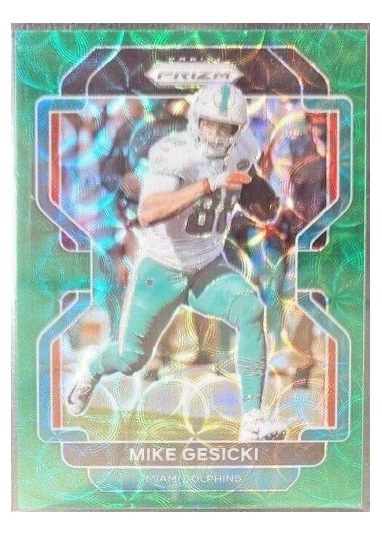 2021 Panini Prizm Base Set Mike Gesicki #106 card