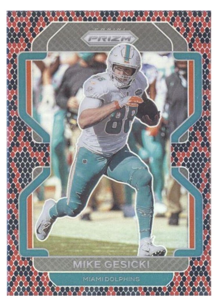 2021 Panini Prizm Base Set Mike Gesicki #106 card