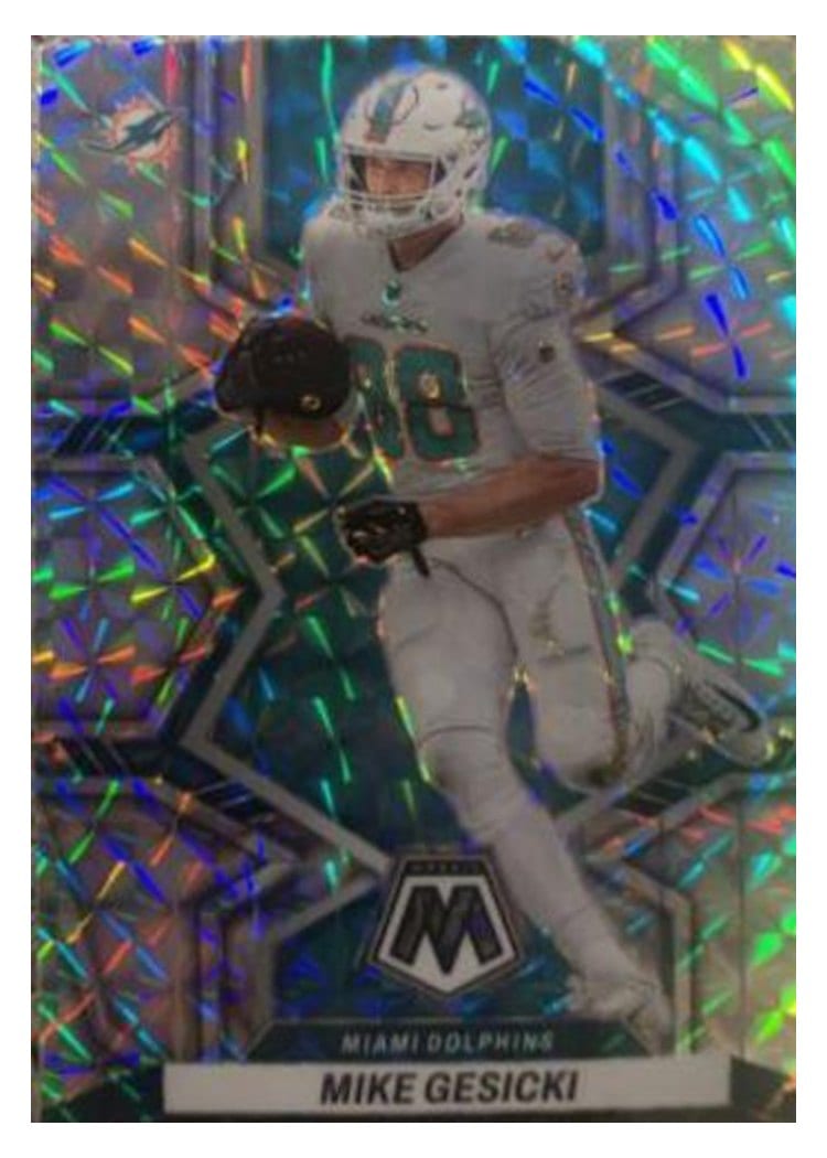 2022 Panini Mosaic Base Set Mike Gesicki #123 card