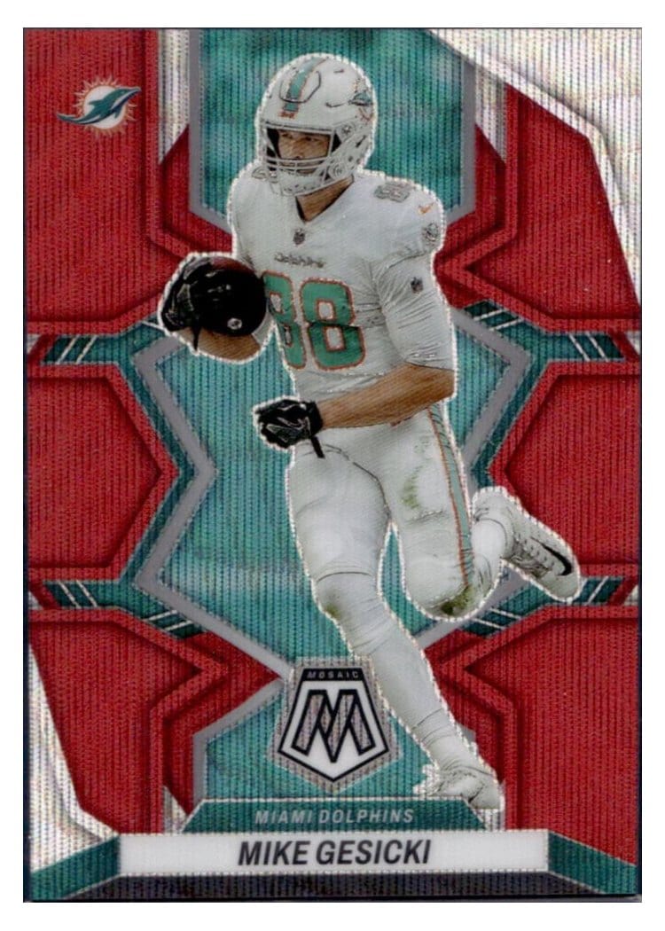 2022 Panini Mosaic Base Set Mike Gesicki #123 card