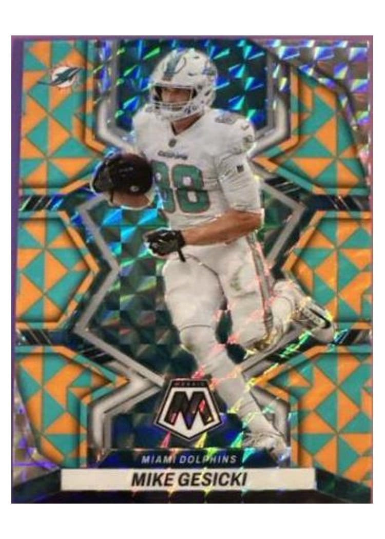 2022 Panini Mosaic Base Set Mike Gesicki #123 card