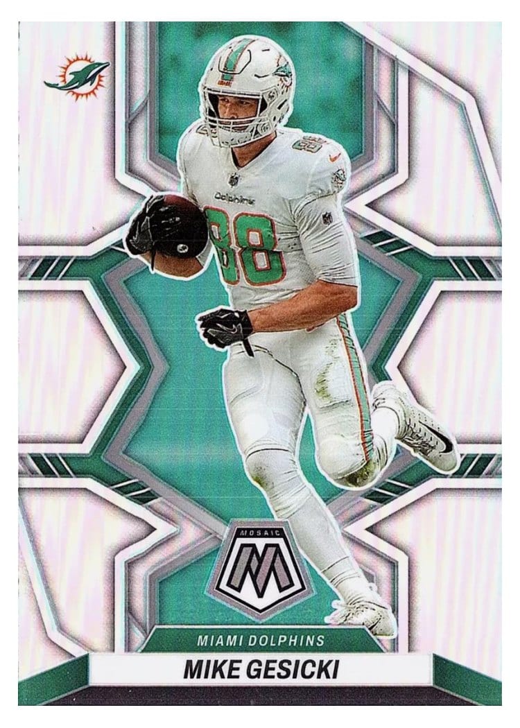 2022 Panini Mosaic Base Set Mike Gesicki #123 card