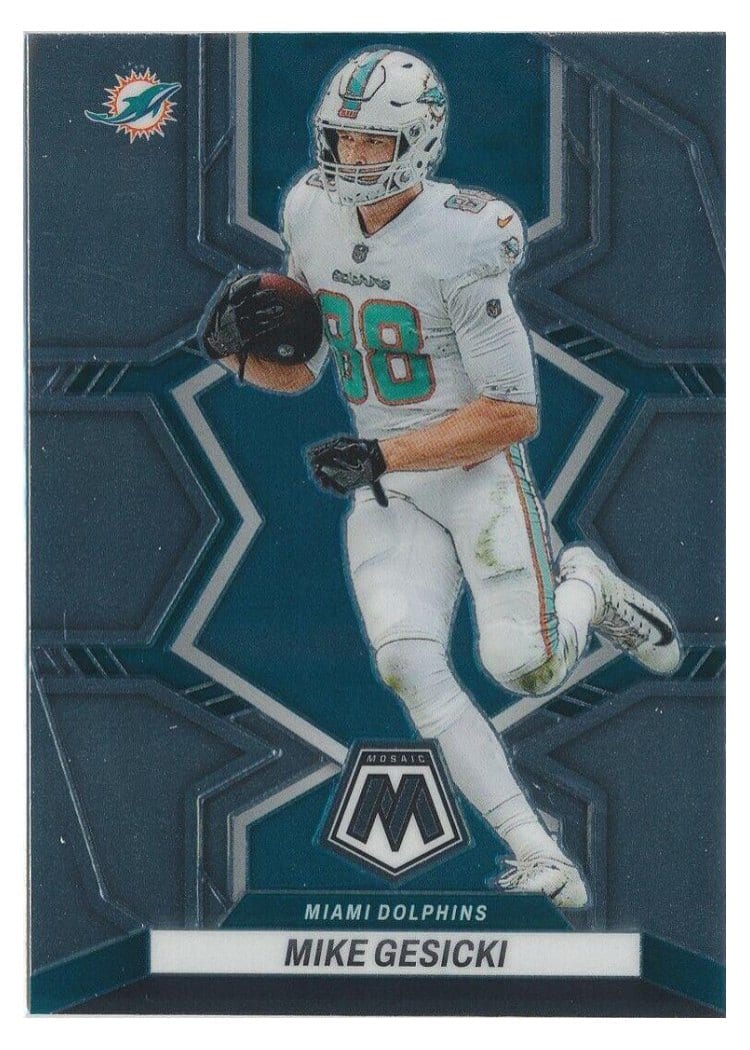2022 Panini Mosaic Base Set Mike Gesicki #123 card
