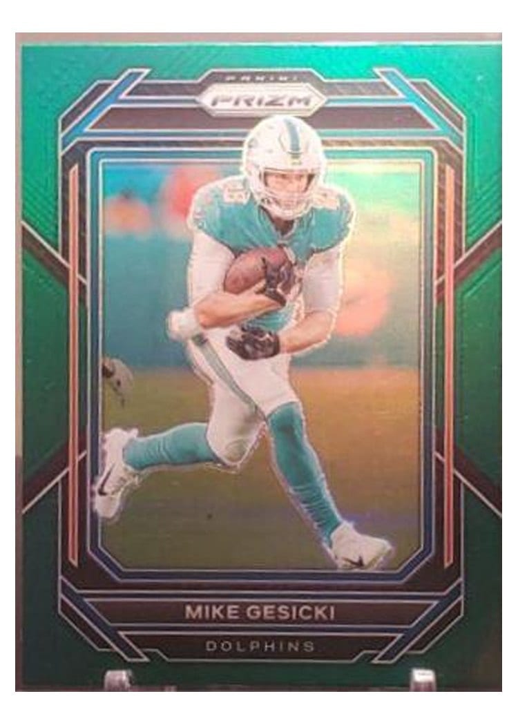 2022 Panini Prizm Base Set Mike Gesicki Green #182 card