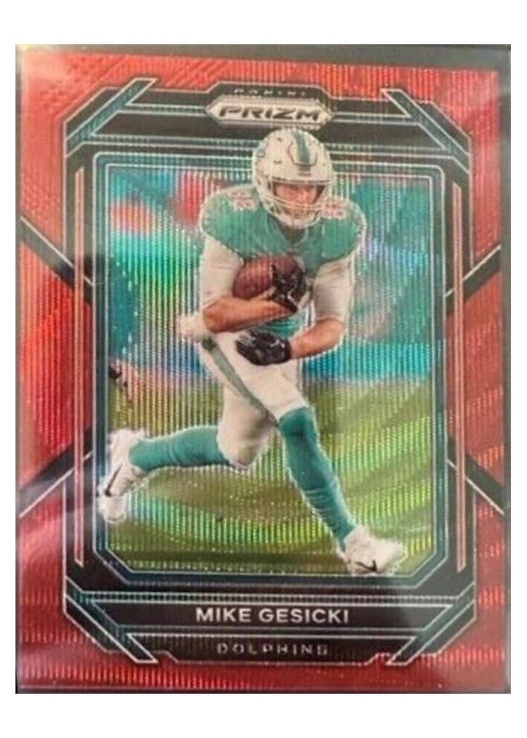 2022 Panini Prizm Base Set Mike Gesicki #182 card