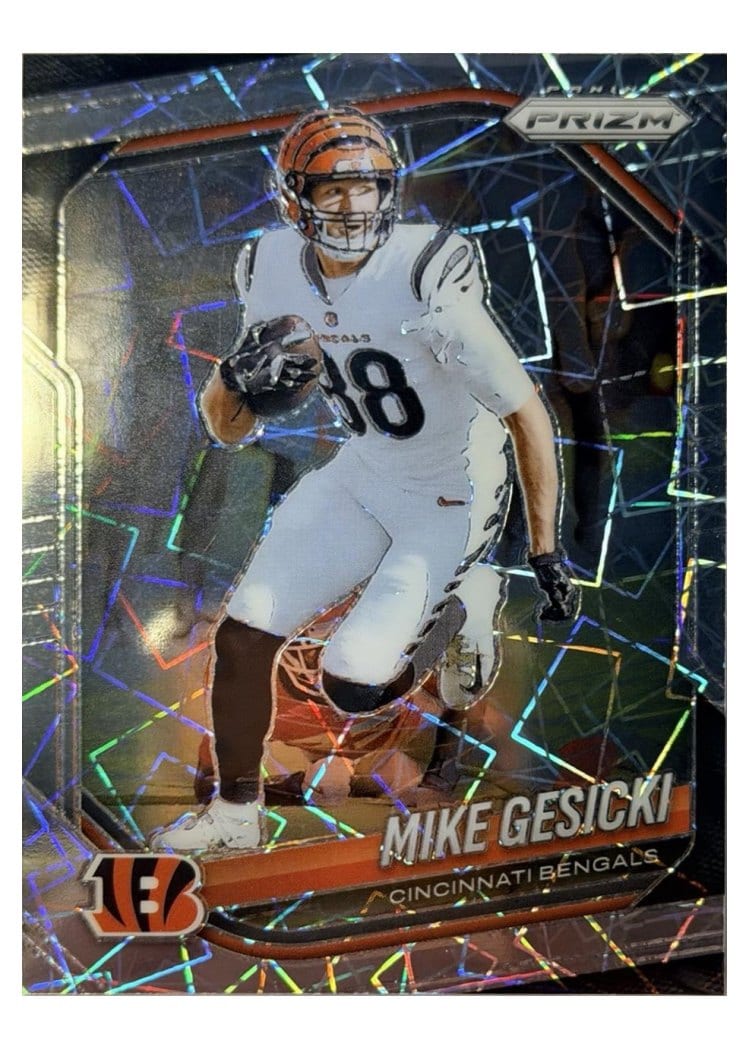 2025 Panini Prizm Base Set Mike Gesicki Lazer #79 card