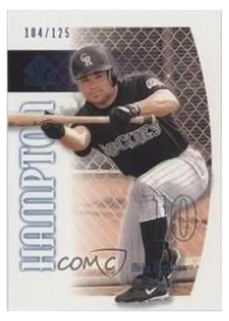 2002 SP Authentic Mike Hampton #90 card