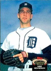 1992 Stadium Club Base Set Mike Henneman #34 card