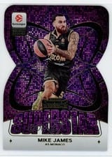 2025-26 Panini Contenders EuroLeague Superstar Die-Cuts Mike James #8 card