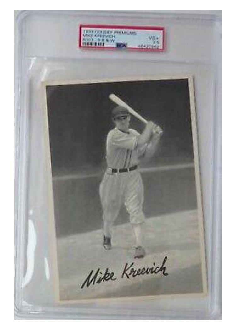 1939 Goudey Premiums R303 B Mike Kreevich card