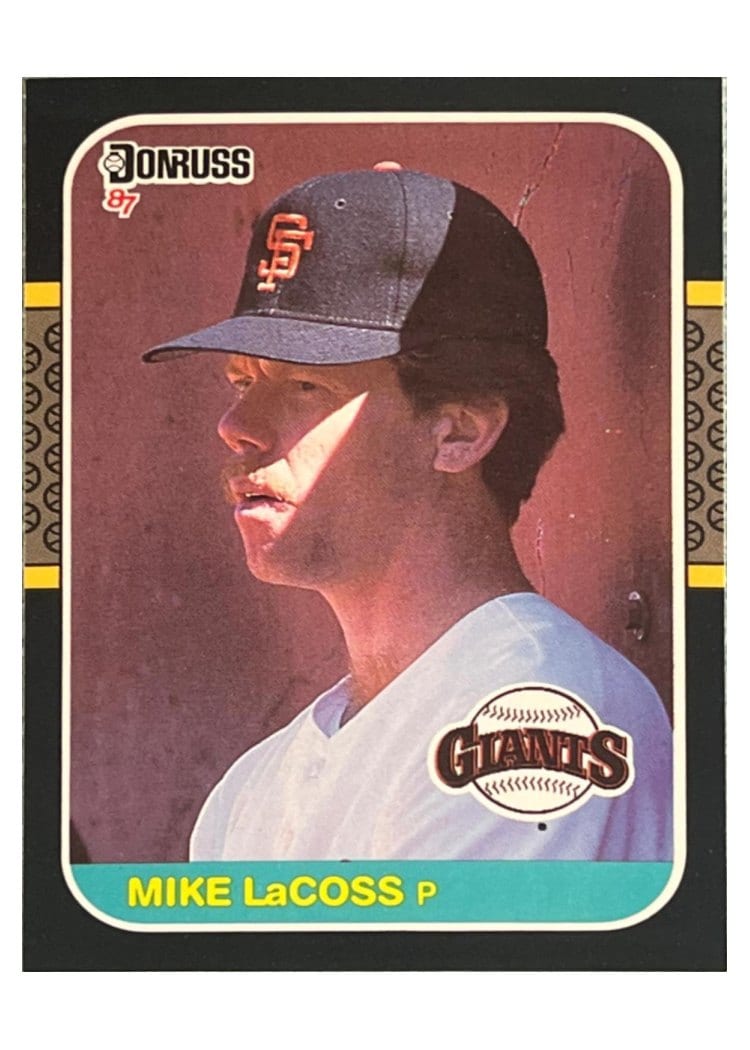 1987 Donruss Mike LaCoss #636 card