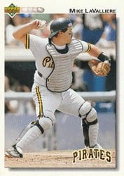1992 Upper Deck Base Set Mike LaValliere #113 card