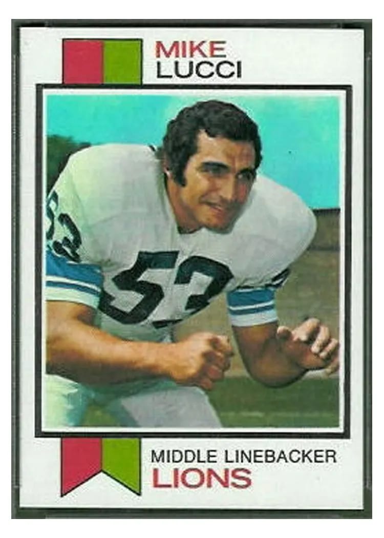 1973 Topps Mike Lucci #195 card