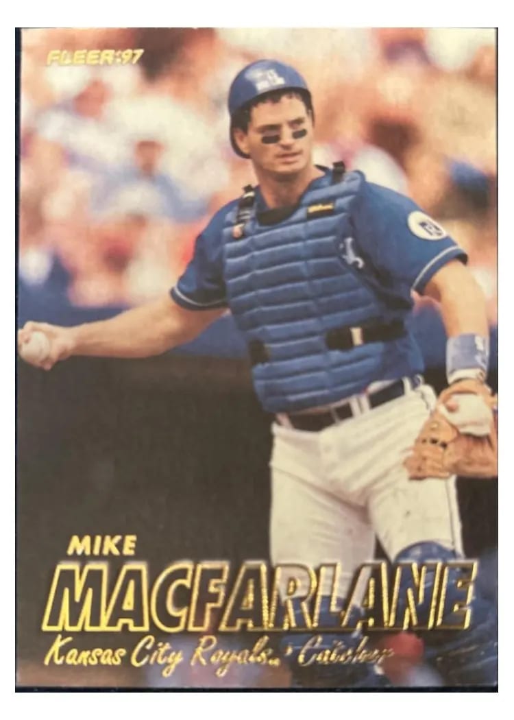 1997 Fleer Base Set Mike Macfarlane #116 card