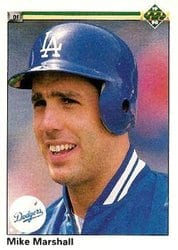 1990 Upper Deck Base Set Mike Marshall #262 card