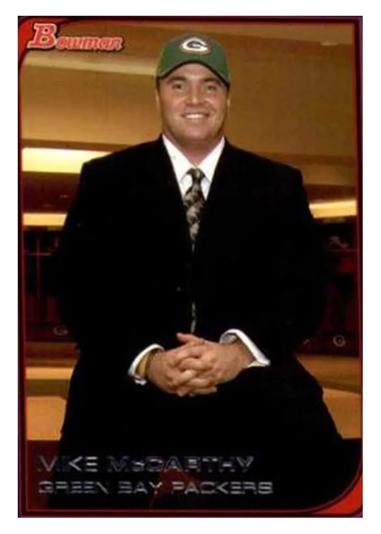 2006 Bowman Mike McCarthy Blue #27 card