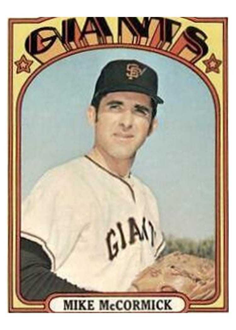 1972 Topps Mike McCormick #682 card