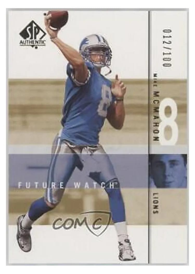 2001 SP Authentic Mike McMahon #112 card