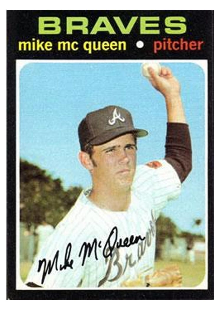 1971 Topps Mike McQueen #8 card