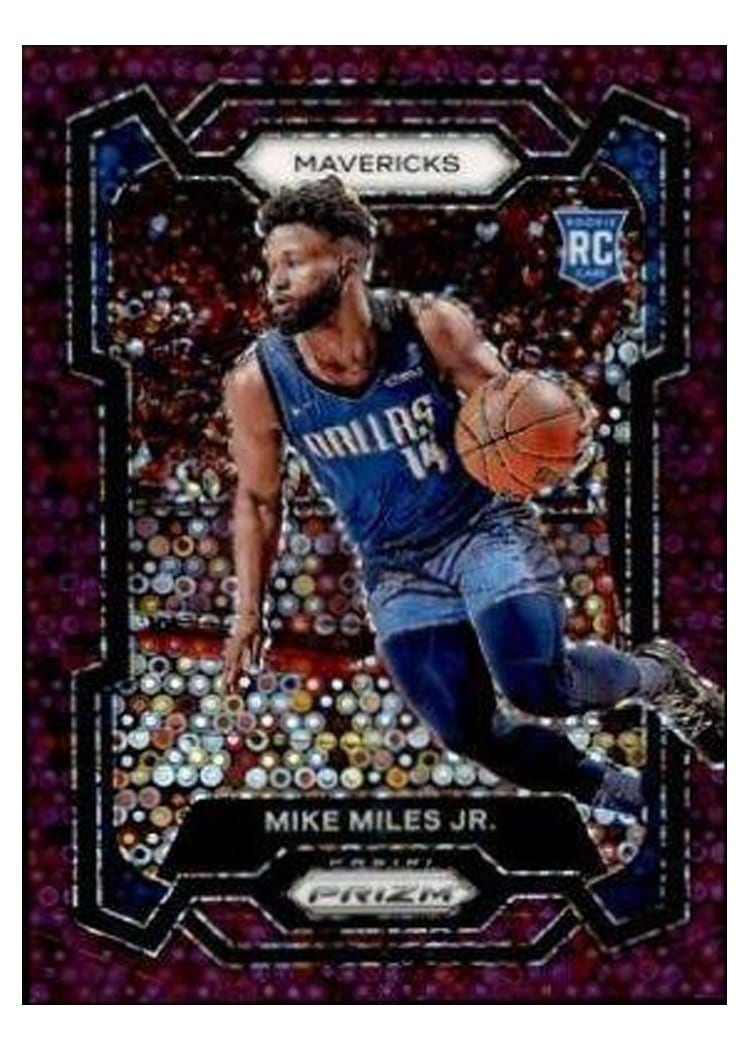 2023-24 Panini Prizm Base Set Mike Miles Jr. Fast Break Purple #295 card