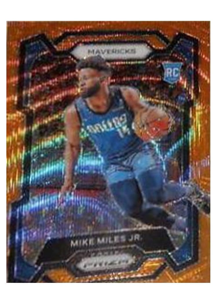2023-24 Panini Prizm Base Set Mike Miles Jr. Orange Wave #295 card