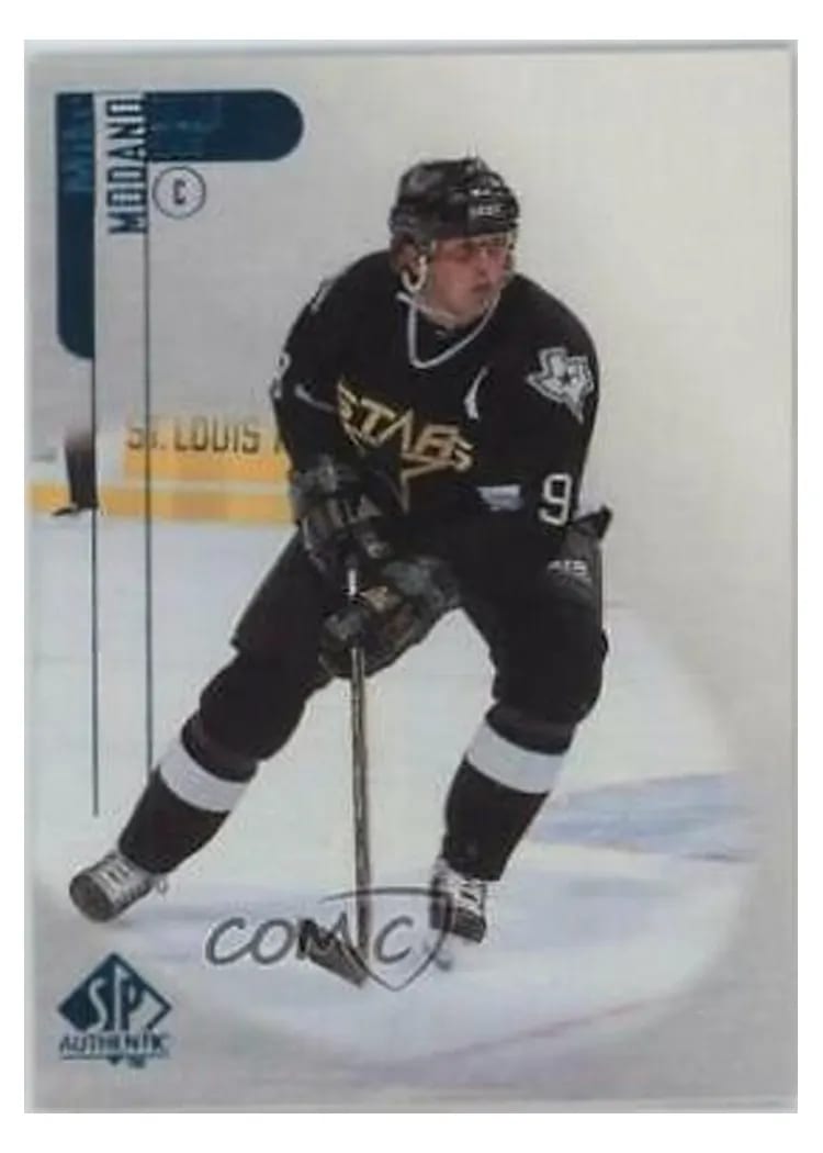 1998 SP Authentic Mike Modano #25 card