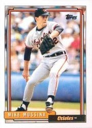 1992 Topps Base Set Mike Mussina #242 card