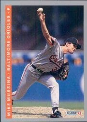 1993 Fleer Base Set Mike Mussina #172 card