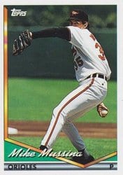 1994 Topps Base Set Mike Mussina #598 card