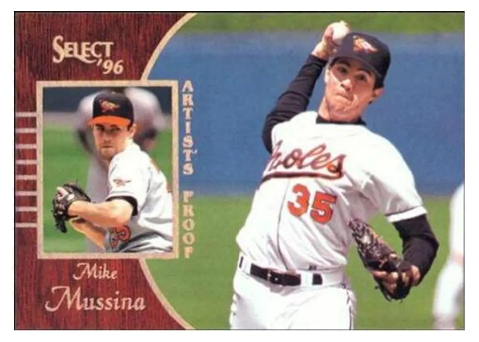 1996 Select Mike Mussina #30 card