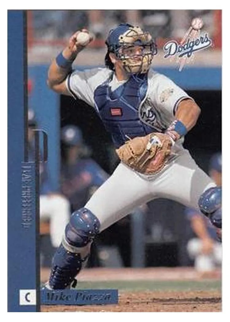 1996 Leaf Preferred Mike Piazza #25 card