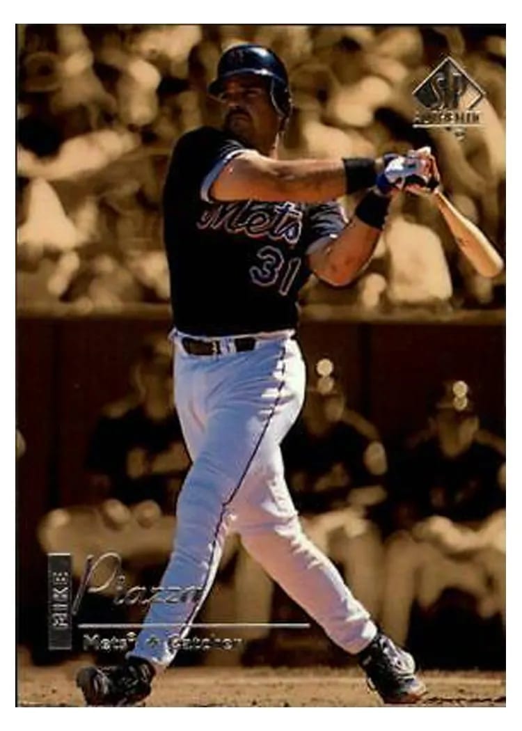 1999 SP Authentic Mike Piazza #54 card
