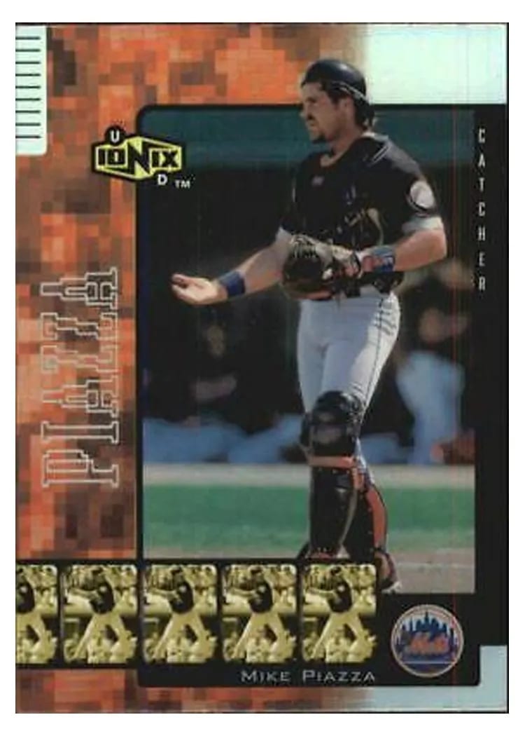2000 Upper Deck Ionix Mike Piazza #R33 card