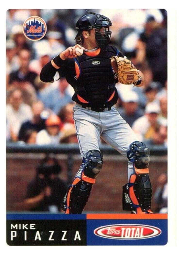 2002 Topps Total Base Set Mike Piazza #5 card