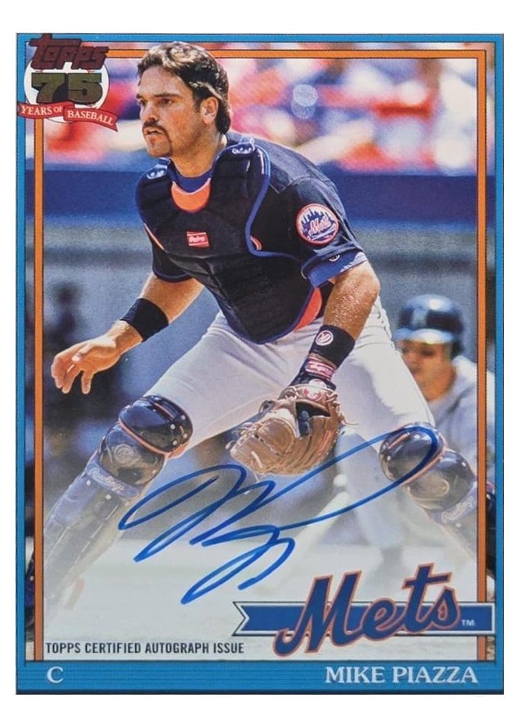 2026 Topps 1991 Topps Autographs Mike Piazza #91A-MP card