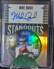 2023 Panini Absolute Signature Standouts Mike Quick #SS-17 card