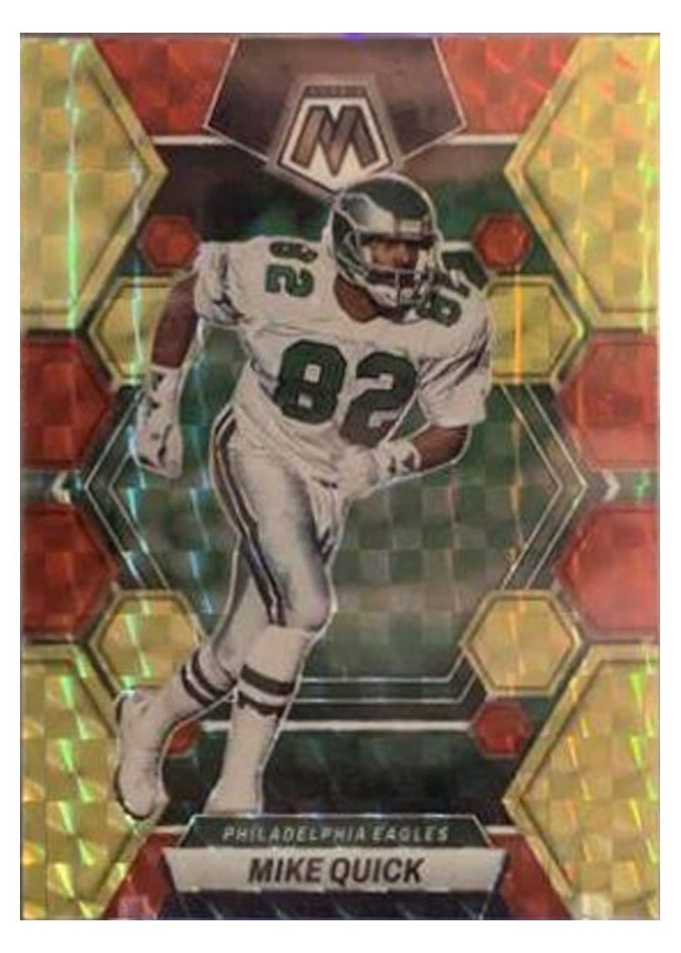2023 Panini Mosaic Base Set Mike Quick Choice Fusion Red Yellow #200 card
