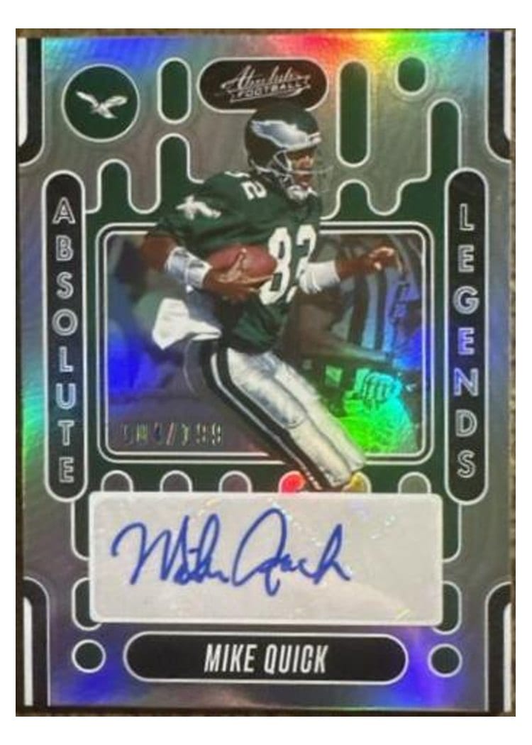 2024 Panini Absolute Absolute Legends Signatures Mike Quick #ALS-MQK card