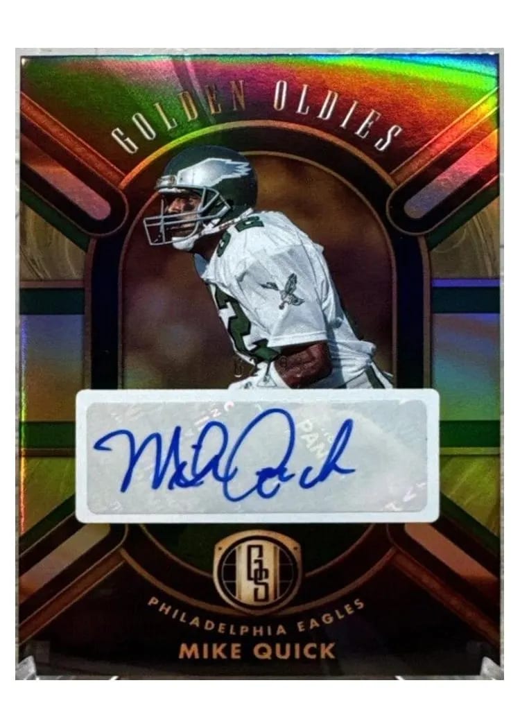 2024 Panini Gold Standard Golden Oldies Autograph Mike Quick #GO-MQK card