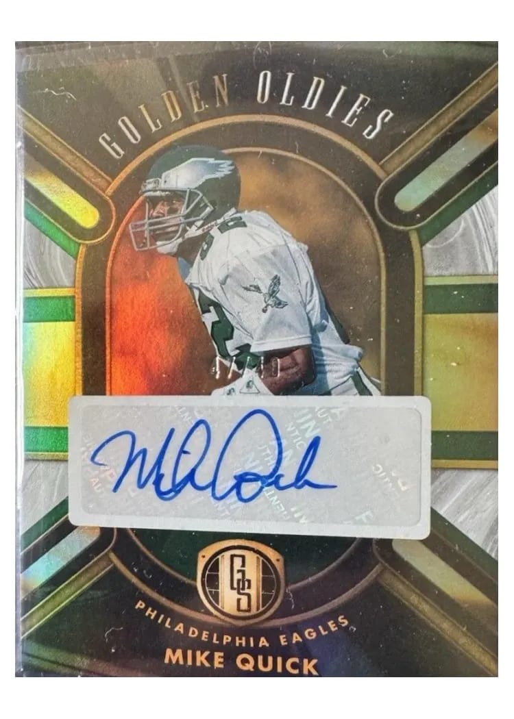 2024 Panini Gold Standard Golden Oldies Autograph Mike Quick #GO-MQK card